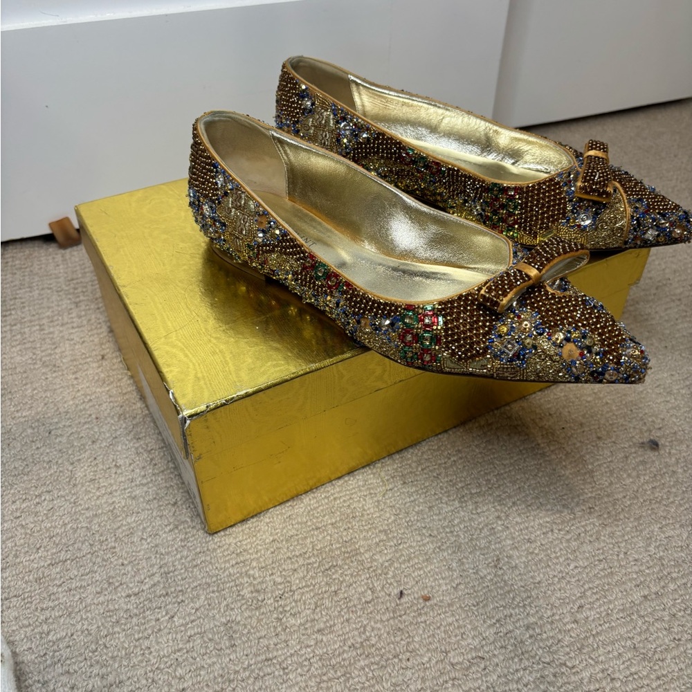 ****SOLD*** Sarah Flint The Woman in Gold Limited Edition Natalie Flats - Picture 7 of 16